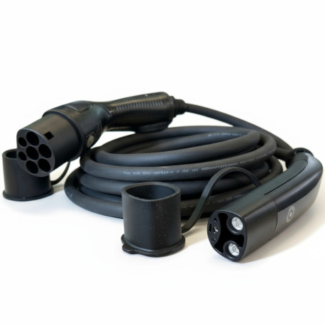 Зарядный кабель EVCar Type2-Tesla NACS   (32A, 7кВт, 6 метров)-1